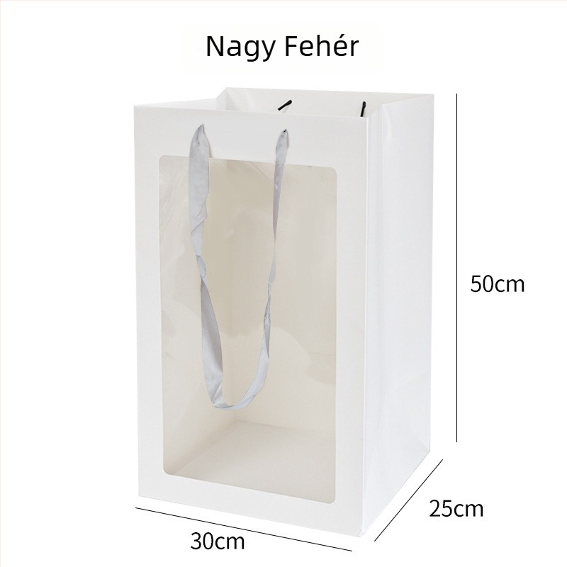 Nagy karácsonyi tote táska papírból, más stílus, ajándékcsomagolás