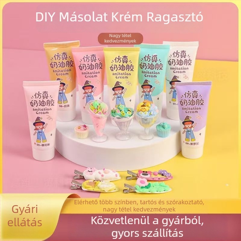 DIY ékszerkészítés kiegészítők, krém ragasztó, injekciós öntés, Haoyu márka, rajzfilm stílus