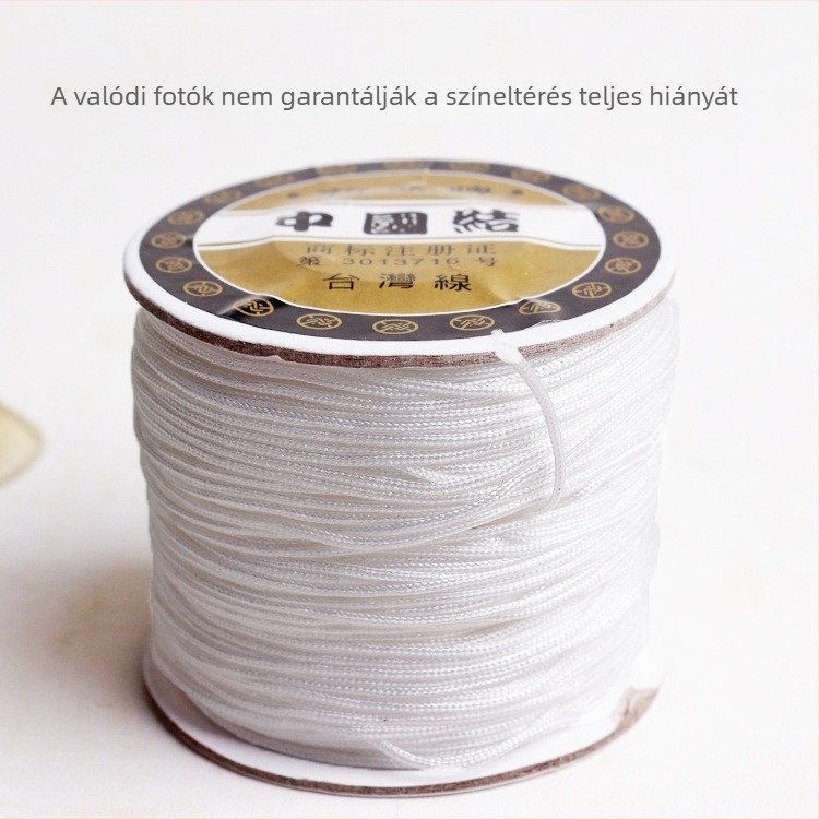 1 mm nylon drót DIY ékszerkészítéshez – karkötők és nyakláncok