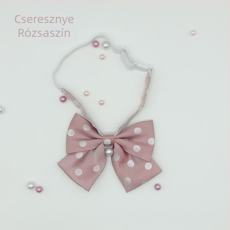 Pont mintás csokornyakkendő, jacquard műbőr, poliészter bélés