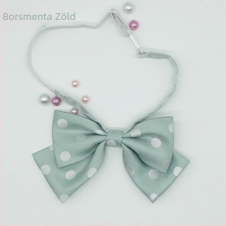 Pont mintás csokornyakkendő, jacquard műbőr, poliészter bélés