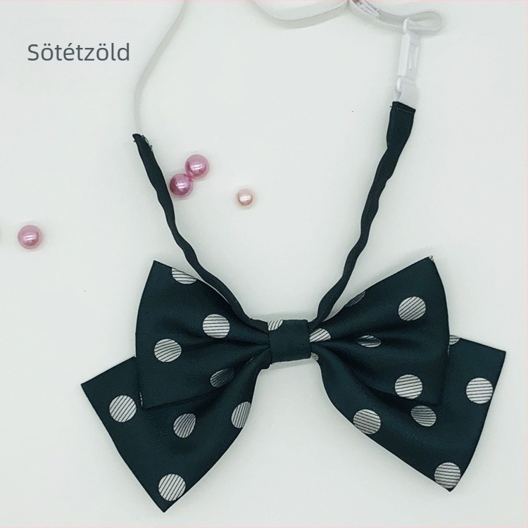 Pont mintás csokornyakkendő, jacquard műbőr, poliészter bélés