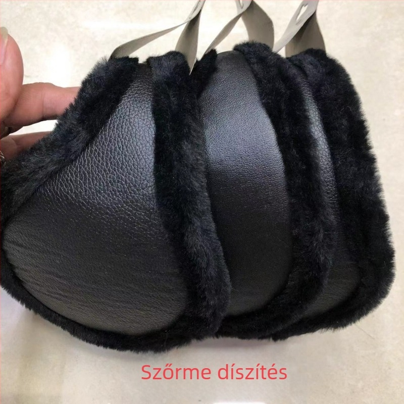 Unisex kasmír fülvédők, plüss, vastag, téli meleg, mintás karikatúra