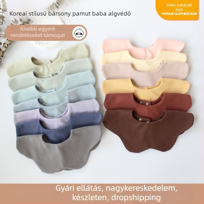 Koreai stílusú Type A baba nyakvédő, 95% pamut, nedvszívó, A osztály, 0–3 éveseknek