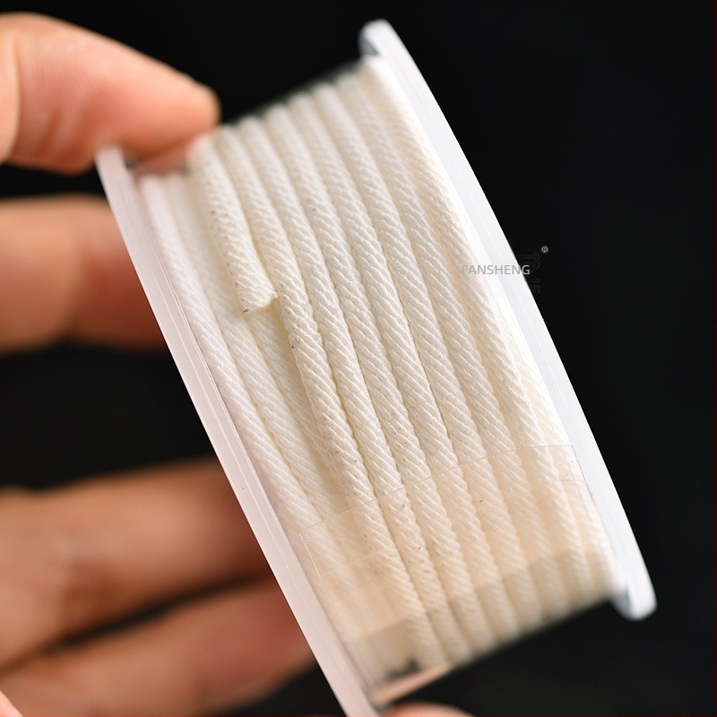 2,5/3/4 mm fin Core-Spun Milan zsinór DIY ékszerekhez — nyaklánc és karkötő zsinór, kész zsinór, kis tekercs