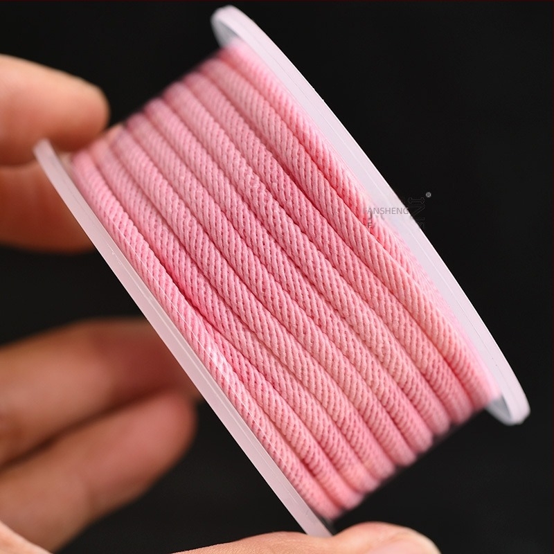 2,5/3/4 mm fin Core-Spun Milan zsinór DIY ékszerekhez — nyaklánc és karkötő zsinór, kész zsinór, kis tekercs