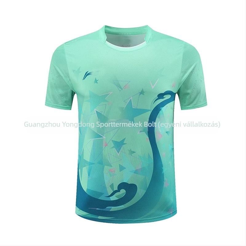 Asztalitenisz ruházat készlet, uniszex, gyorsan száradó poliészter, minden évszakhoz, felnőtt és gyermekek számára, egyedi nyomtatás elérhető