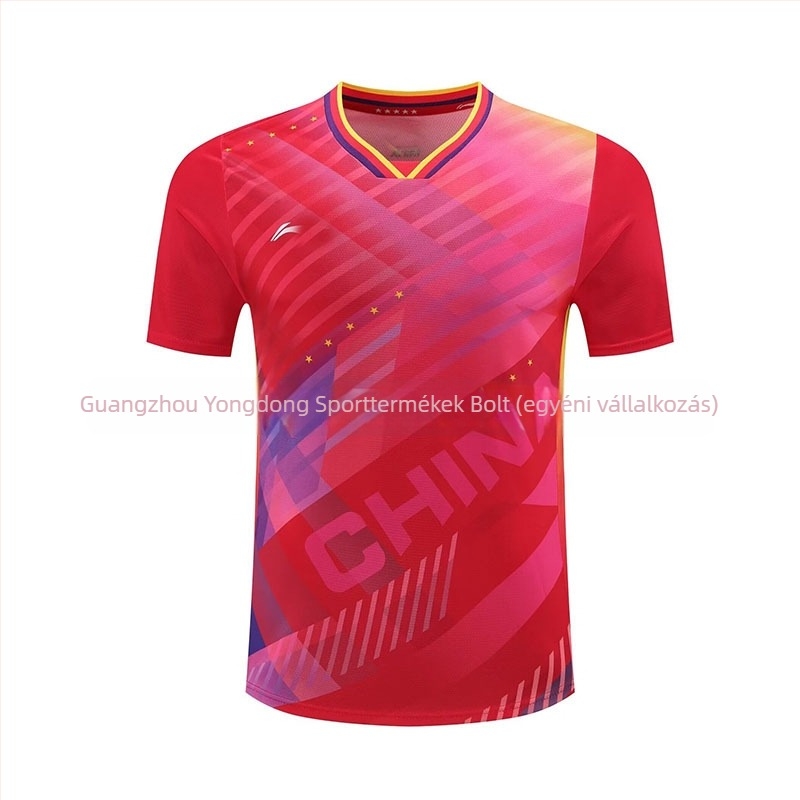 Asztalitenisz ruházat készlet, uniszex, gyorsan száradó poliészter, minden évszakhoz, felnőtt és gyermekek számára, egyedi nyomtatás elérhető