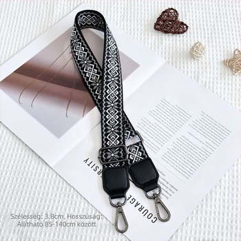 Wasteland stílusú táskaöv – széles, állítható vállpánt crossbody használathoz, helyettesítő pánt női táskákhoz