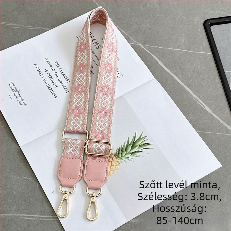 Wasteland stílusú táskaöv – széles, állítható vállpánt crossbody használathoz, helyettesítő pánt női táskákhoz