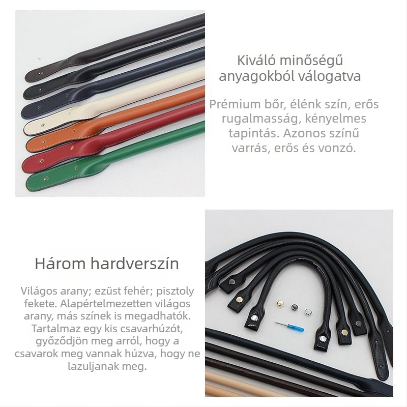 PU bőr táska pánt kézben hordozáshoz, vállra és hátizsákhoz