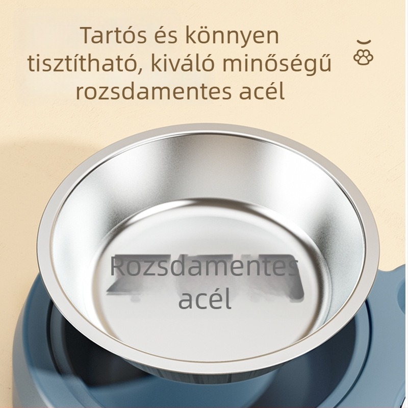 Macska étel- és víztál egyben automata vízellátó rendszerrel