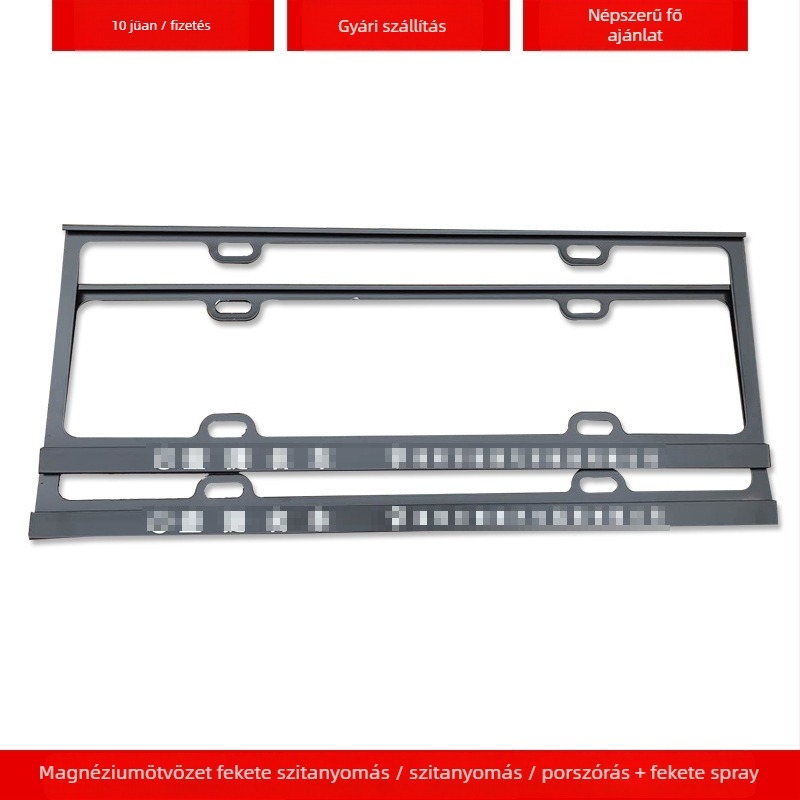 Személyre szabott logóval készült autó rendszámtáblatartó keret (4S modell; Anyag: alumíniumötvözet, magnéziumötvözet, rozsdamentes acél; Alkalmazható modellek: kisautó; Kiegészítő szám: 001; Márka: Bodi)