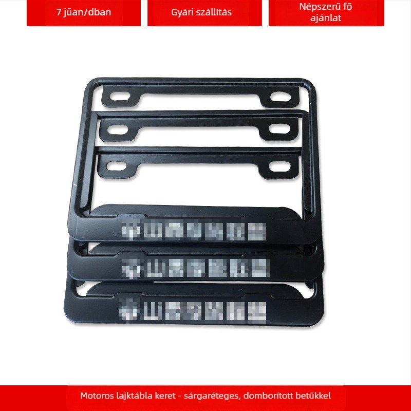 Személyre szabott logóval készült autó rendszámtáblatartó keret (4S modell; Anyag: alumíniumötvözet, magnéziumötvözet, rozsdamentes acél; Alkalmazható modellek: kisautó; Kiegészítő szám: 001; Márka: Bodi)