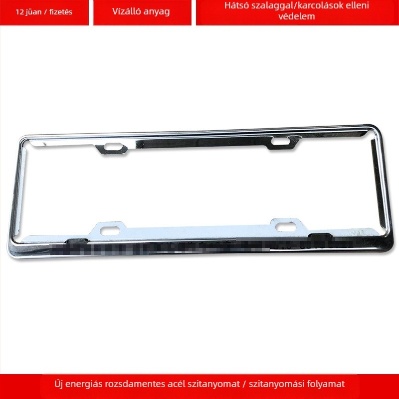 Személyre szabott logóval készült autó rendszámtáblatartó keret (4S modell; Anyag: alumíniumötvözet, magnéziumötvözet, rozsdamentes acél; Alkalmazható modellek: kisautó; Kiegészítő szám: 001; Márka: Bodi)