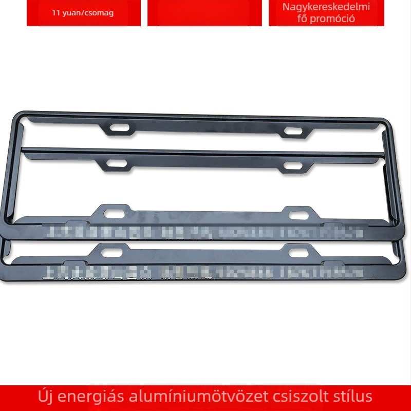Személyre szabott logóval készült autó rendszámtáblatartó keret (4S modell; Anyag: alumíniumötvözet, magnéziumötvözet, rozsdamentes acél; Alkalmazható modellek: kisautó; Kiegészítő szám: 001; Márka: Bodi)