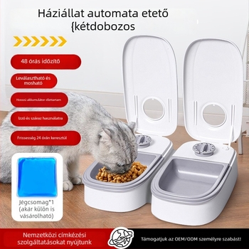 Enguang EG-603 Okos időzítő automata etető macskáknak és kutyáknak – teljes készlet