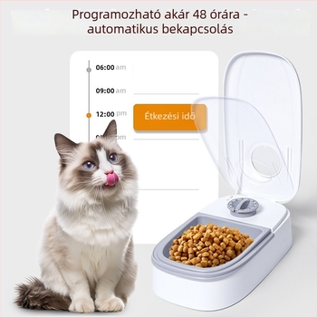 Enguang EG-603 Okos időzítő automata etető macskáknak és kutyáknak – teljes készlet