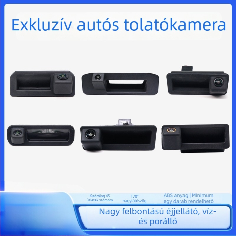 HD visszapillantó kamera Volkswagen, Audi, Ford, Mercedes-Benz, BMW és Land Rover számára karcolás elleni védelmével