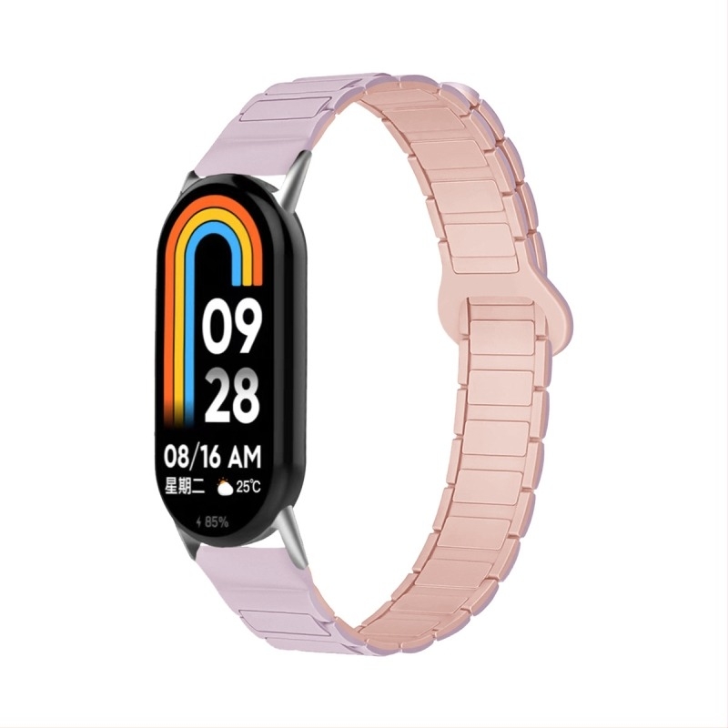 Huawei Band 11, Band 10 és Band 8 számára kompatibil szilikon mágneses cserélhető szíj, NFC, 14 mm interfész, 10 cm és 12 cm hosszú szíjak