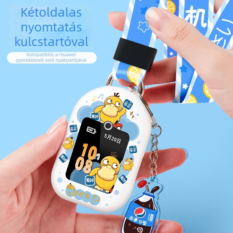 Huawei gyerekóra védőtok kulcstartóval és nyakpánttal, kompatibil 3Pro és 4X