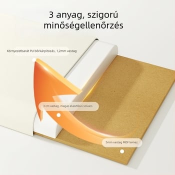 PU bőrből készült puha falpanel a fejtámlához, falra szerelhető ütközésgátló párna