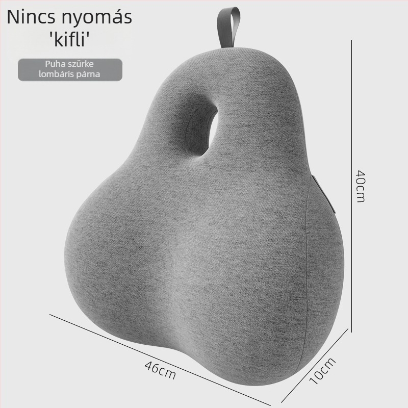 Memóriahabos deréktámasz párna irodai hosszú üléshez; hát- és deréktámasz, aranyos autó párna.