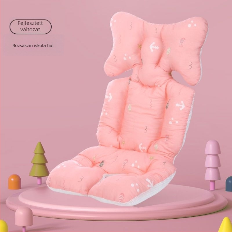 Baba kocsi ülés párna - pamut, testreszabható, 0–1 éveseknek, babáknak és gyerekeknek (Anyag: Pamut; Kor: 0–1 év; Testreszabhatóság: Igen)