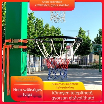 Fali kosárlabda palánk fúrás nélküli rögzítéssel, dunkolható, beltéri edzéshez gyermekek számára
