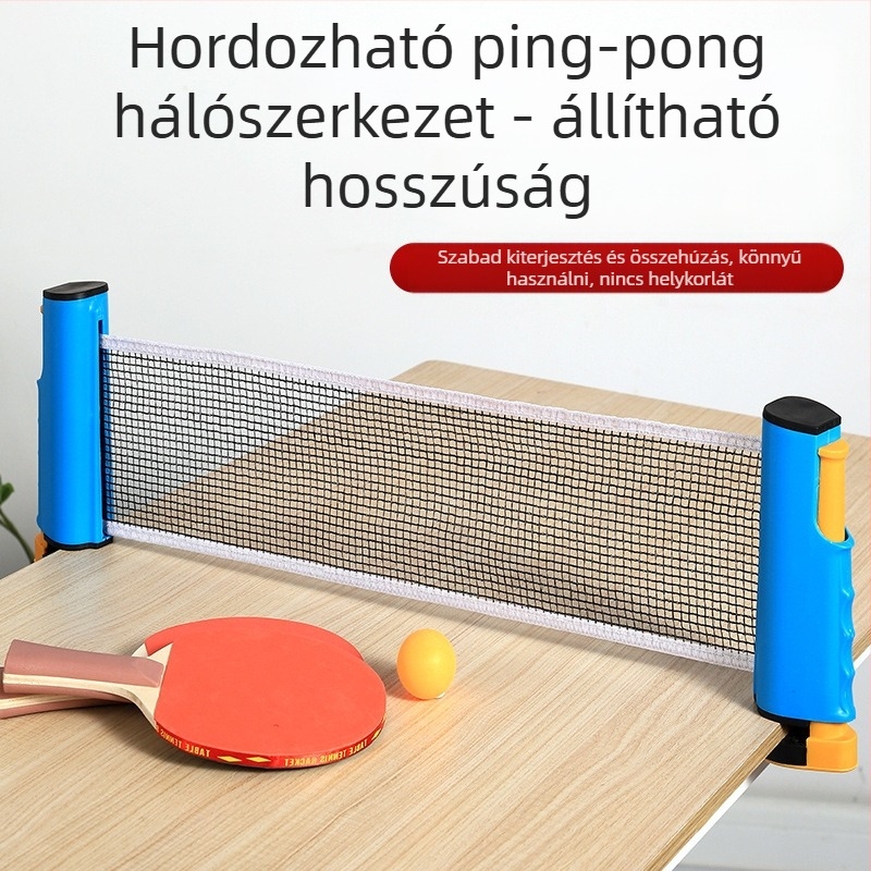 Asztalitenisz-állvány teleszkópos hálóval, ABS anyag, 1 kg, hordozható, kültéri használatra