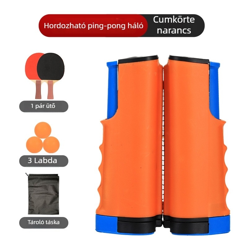 Asztalitenisz-állvány teleszkópos hálóval, ABS anyag, 1 kg, hordozható, kültéri használatra