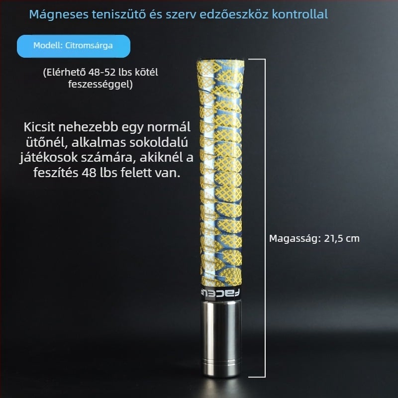 Teniszütés-edző eszköz mágneses vezérléssel és hangvisszajelzéssel — szimulálja a valódi ütés érzetét és javítja az ütési készségeket; Márka: Other; Eredet: Other; Kategória: Tenisz; Anyag: selyem virág