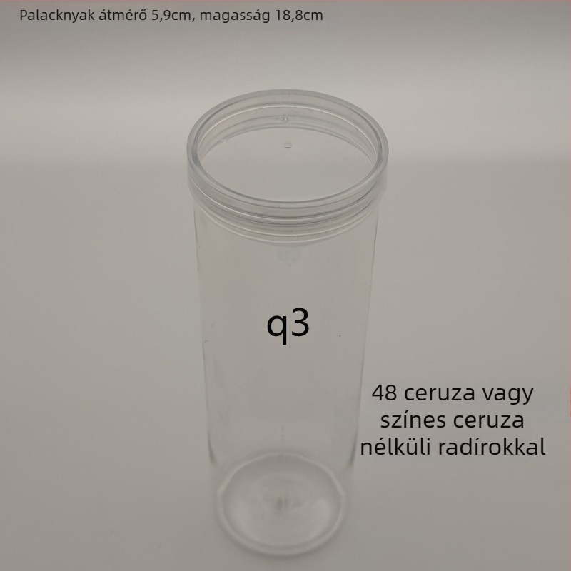 Műanyag edény fedővel toll- és ceruza tárolásához – 40 lyuk, anyag: TPE, tömeg: 25 g, termék kód F879TT89MJS6T7