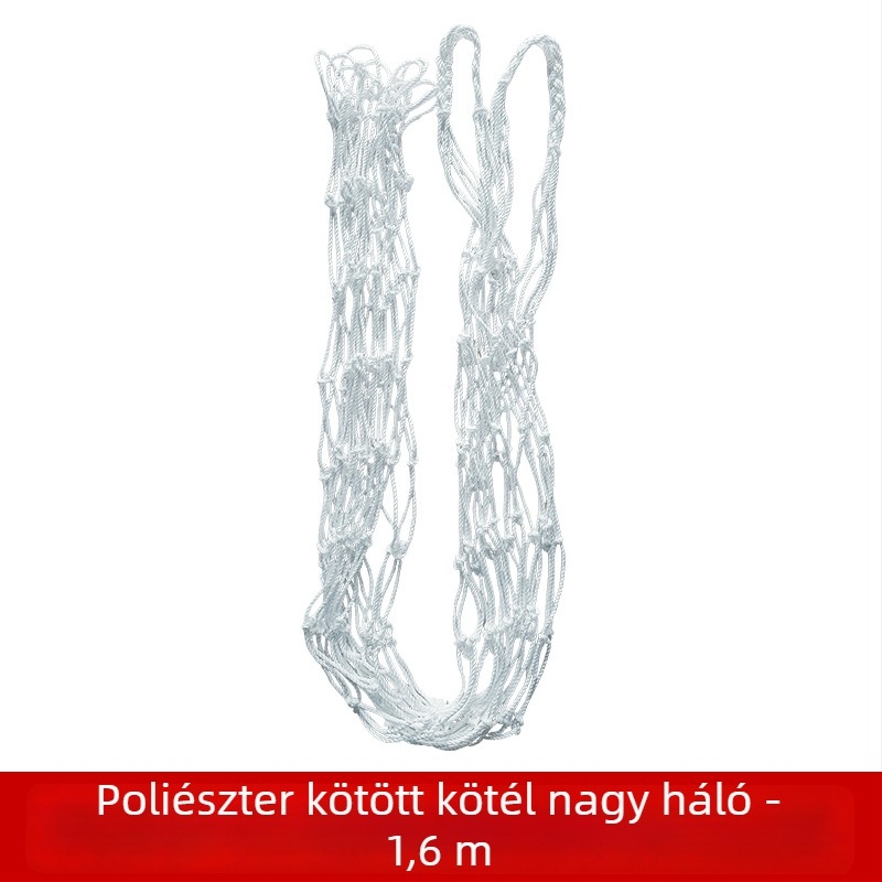 Labdák tárolására szolgáló hálós táska; akár 12 labdát fér el; anyag: polipropilén, poliészter, polietilén; testreszabható kivitelezés; márka: Huihua; alkalmas kosárlabdára és szabadtéri sportokra.