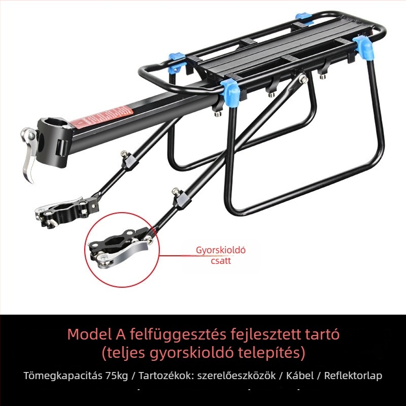Hátsó kerékpárrack gyorskioldóval, kompatibilis út- és MTB-kerékpárokkal – Kuasuodt/speed sports – Uniszex