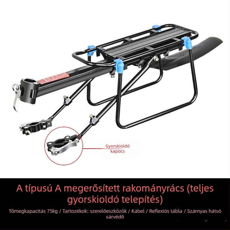Hátsó kerékpárrack gyorskioldóval, kompatibilis út- és MTB-kerékpárokkal – Kuasuodt/speed sports – Uniszex