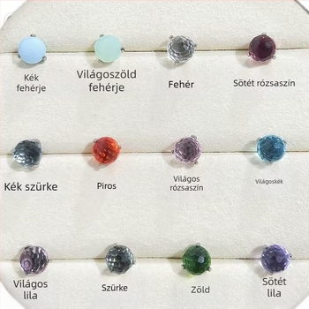 Titánium ötvözet piercing ékszerek – Geometriai dizájnnal diszkó fénygömb formájú fülbevalók, G23 tisztaság, gyémántos megmunkálás, uniszex stílus