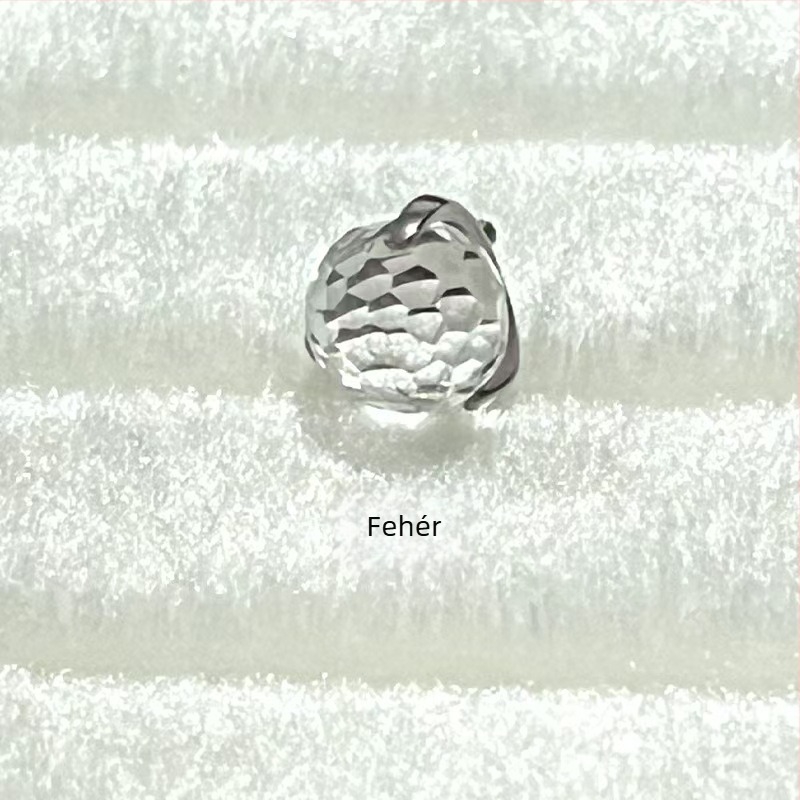 Titánium ötvözet piercing ékszerek – Geometriai dizájnnal diszkó fénygömb formájú fülbevalók, G23 tisztaság, gyémántos megmunkálás, uniszex stílus