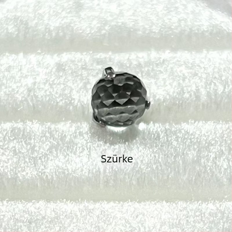 Titánium ötvözet piercing ékszerek – Geometriai dizájnnal diszkó fénygömb formájú fülbevalók, G23 tisztaság, gyémántos megmunkálás, uniszex stílus