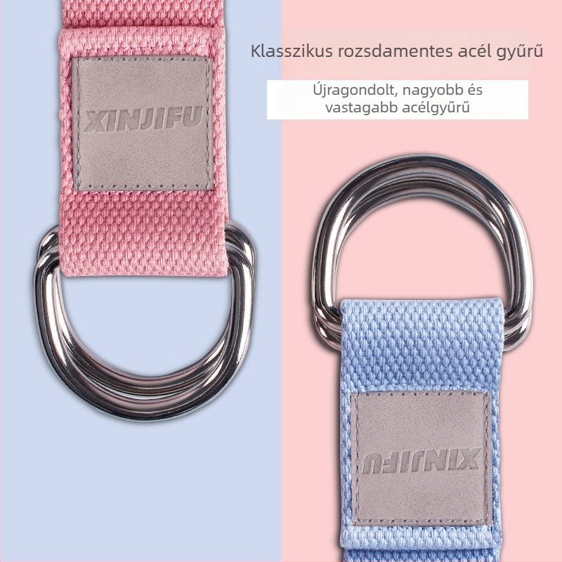 Jóga nyújtó heveder, tiszta pamut, Cool dust márka, edzésre és testépítésre, jóga kiegészítő termék