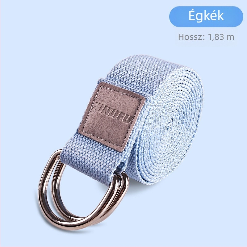 Jóga nyújtó heveder, tiszta pamut, Cool dust márka, edzésre és testépítésre, jóga kiegészítő termék