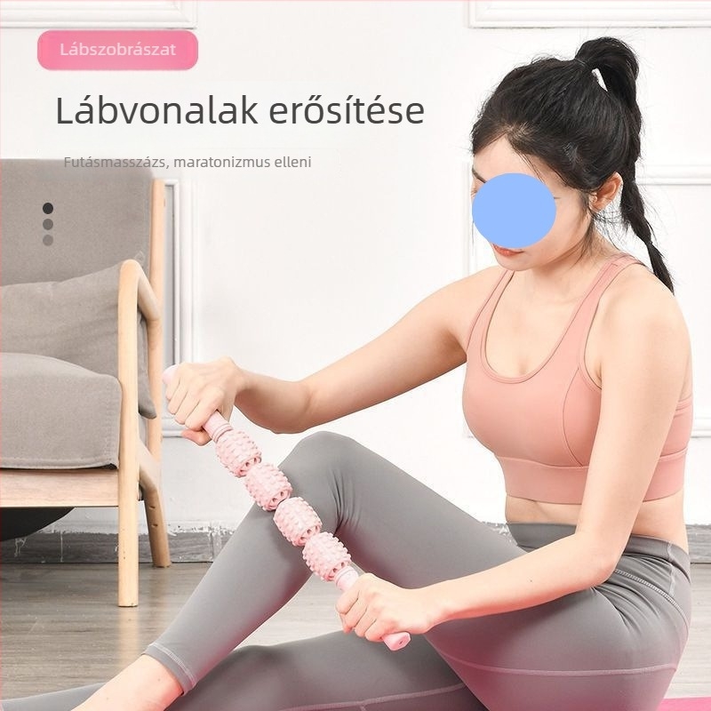 Jóga segédeszközök: Többfunkciós körös lábszorító, henger a vádlik karcsúsításához, izomlazító eszköz, ABS anyag