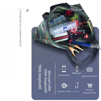 Halas táska horgászathoz – Többcélú összecsukható PVC tárolótáska