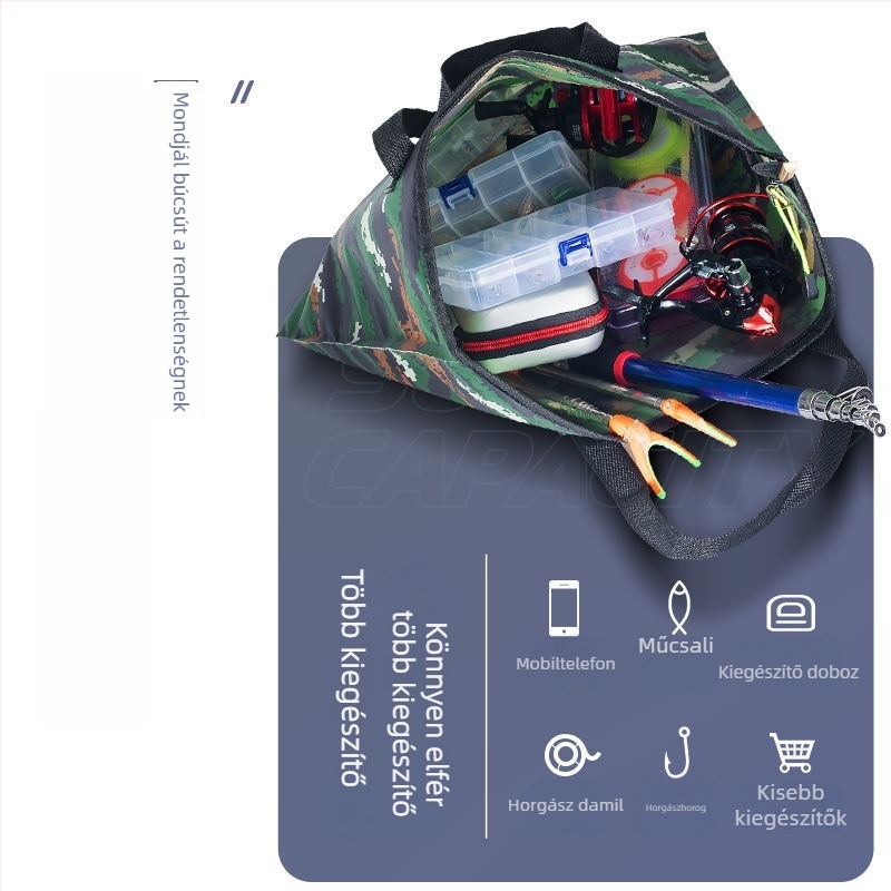 Halas táska horgászathoz – Többcélú összecsukható PVC tárolótáska