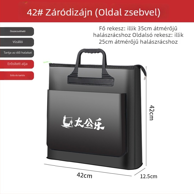 Wuzhe Élő Hal Táska — Vízálló, Többfunkciós Horgász Felszerelés Táska