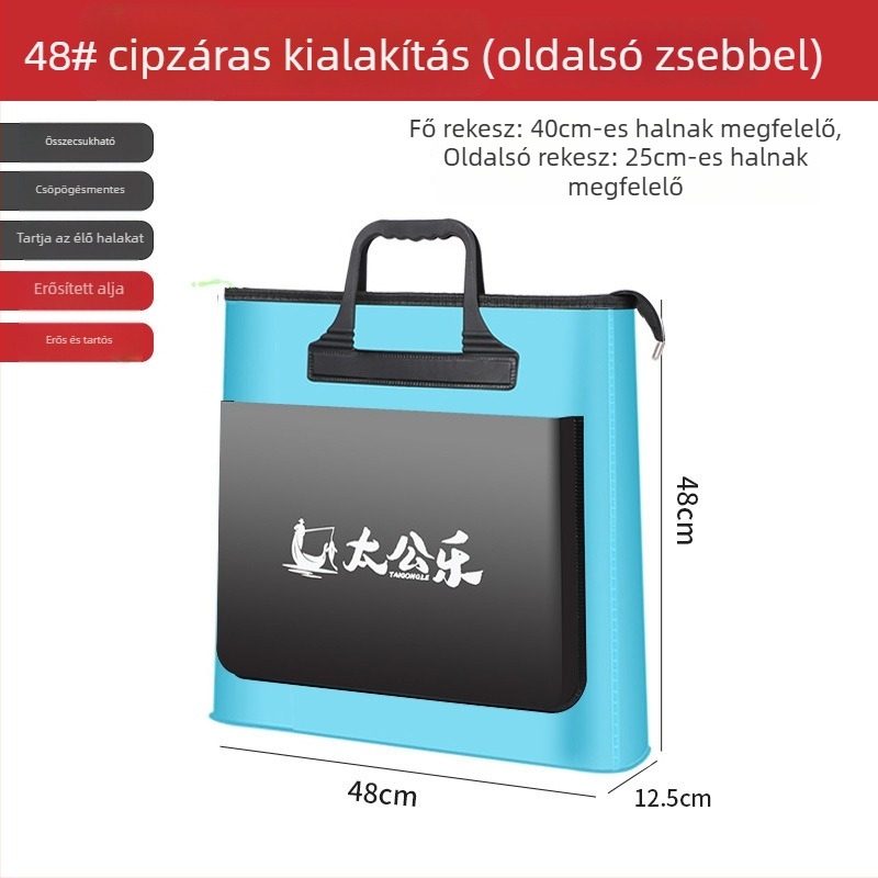 Wuzhe Élő Hal Táska — Vízálló, Többfunkciós Horgász Felszerelés Táska