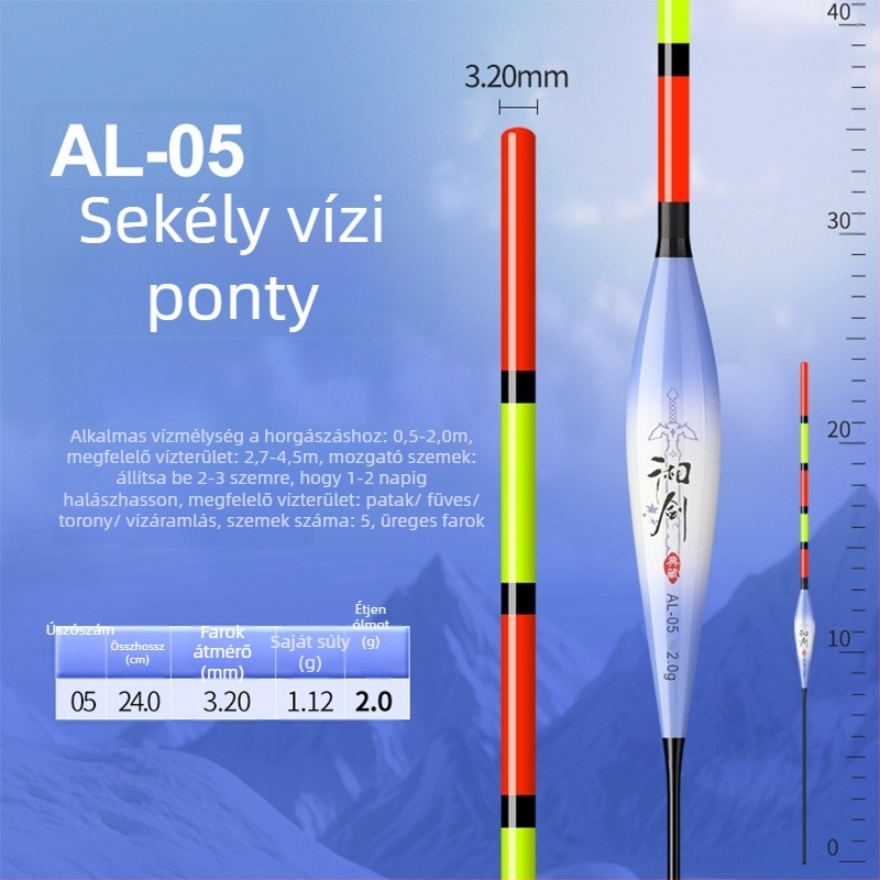 Vertikális sodrású úszó nano víz design minden vízre, teljes szem és vastag üreges farok, magas érzékenység, hosszú dobások