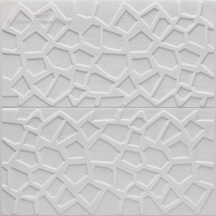 3D falmatrica a nappaliba – XPE anyag, öntapadós, vízálló, geometriai absztrakt minta, modern minimalist stílus