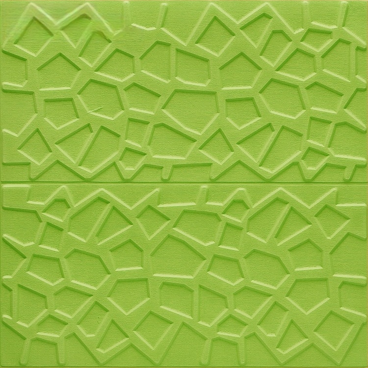 3D falmatrica a nappaliba – XPE anyag, öntapadós, vízálló, geometriai absztrakt minta, modern minimalist stílus