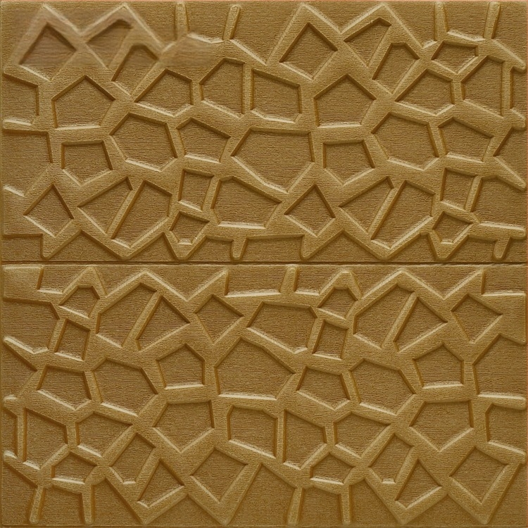 3D falmatrica a nappaliba – XPE anyag, öntapadós, vízálló, geometriai absztrakt minta, modern minimalist stílus